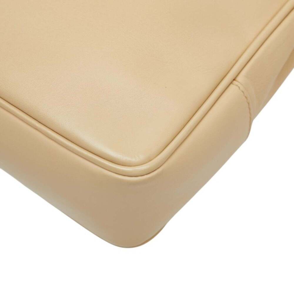 CHANEL Cream Leather Logo Tote Bag - Picture 6 of 14